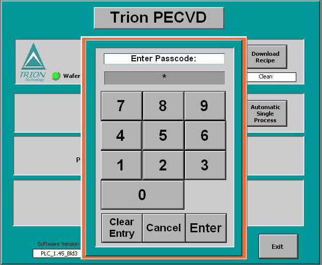 Password window