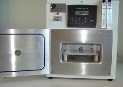 Front view of PE-50 plasma etcher